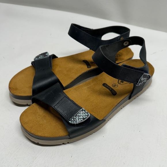 PLAKTON LEATHER GEL TOUCH SANDALS SIZE 39 US 8/8.5 - Picture 1 of 7